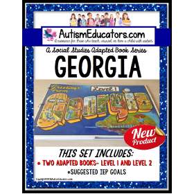 GEORGIA State Symbols ADAPTED BOOK for Special Education and Autism